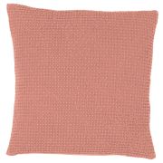 Coussin uni Maïa en coton coloris Pétale 45x45 - Vivaraise