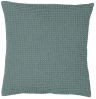 Coussin uni Maïa en coton coloris Vert de gris 45x45