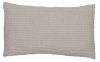 Coussin uni Maïa en coton recyclé/stonewash coloris Lin 30x50