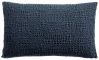 Coussin uni Tana en coton stonewashed coloris Cobalt 40x65