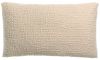 Coussin uni Tana en coton stonewashed coloris Crème 40x65