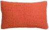 Coussin uni Tana en coton stonewashed coloris Marmelade 40x65