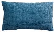 Coussin uni Tana en coton stonewashed coloris Touareg 40x65 - Vivaraise