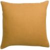 Coussin uni Zeff en lin/coton coloris Ocre 45x45