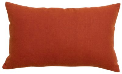 Coussin uni Zeff en lin/coton coloris Rooibos 30x50 - Vivaraise