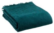 Drap de bain Julia en coton/polyester coloris pétrole 90x150 - Vivaraise