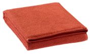 Drap de bain uni Bora en coton coloris Rooibos 90x150 - Vivaraise