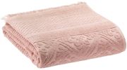 Drap de bain uni Zoé en coton coloris Aubépine 100x180 - Vivaraise