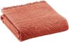 Drap de douche Zoé en coton coloris Sienne