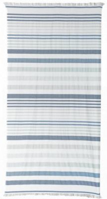 Drap hammam Samoa coton recyclé coloris Marine 100x200 - Vivaraise