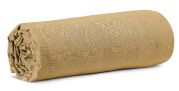 Drap housse Calita en coton coloris Gold 160x200 b30 - Vivaraise