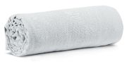 Drap housse Calita en coton coloris blanc 140x190 b30 - Vivaraise