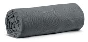 Drap housse Calita en coton coloris carbone 180x200 b30 - Vivaraise