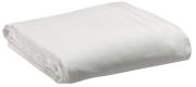 Drap housse uni Zeff en lin stonewashed coloris Blanc 160x200 - Vivaraise