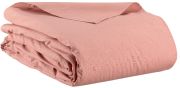 Drap plat Calita en coton coloris blush 240x300 - Vivaraise