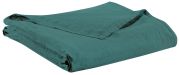 Drap plat Zeff/Zéphyr uni en lin stonewashed coloris Prusse 240x300 - Vivaraise