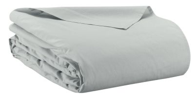 Drap plat uni Calita en coton coloris Perle 240x300 - Vivaraise