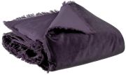 Edredon Fara en coton uni Raisin 85x200 - Vivaraise