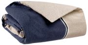 Edredon brodé Mila en coton coloris naturel 85x200 - Vivaraise