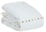 Housse de couette Gaston nacre 240x220 - Vivaraise