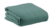 Housse de couette Zeff en lin stonewashed prusse 140x200 - Vivaraise