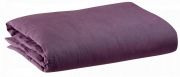 Housse de couette Zeff en lin stonewashed uni raisin 240x220 - Vivaraise