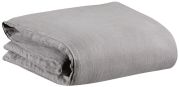 Housse de couette Zeff lin stonewashed orage 140x200 - Vivaraise