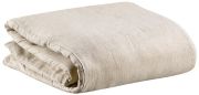 Housse de couette uni Zeff en lin stonewashed coloris Naturel 240x260 - Vivaraise