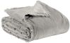 Jeté de lit Fara en coton uni Perle 260x260