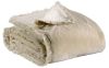 Jeté de lit Fara velours de coton coloris lin 240x260