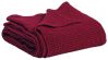 Jeté de lit Maïa en coton stonewashed uni Griotte 240x260