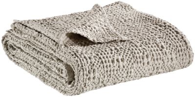 Jeté de lit Stonewashed Tana lin 180x260 - Vivaraise