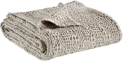 Jeté de lit Stonewashed Tana lin 260x260 - Vivaraise