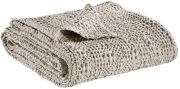 Jeté de lit Tana en coton stonewashed coloris Lin 240x260 - Vivaraise