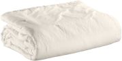 Jeté de lit Tika en coton coloris Neige 180x260 - Vivaraise