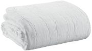 Jeté de lit Titou en coton recyclé/coton coloris Blanc 240x260 - Vivaraise