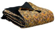 Plaid Anaé en polyester bronze 135x200 - Vivaraise