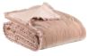 Plaid Fara velours de coton pink 135x200