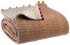 Plaid Gastounet en coton/polyester uni Camel 140x200