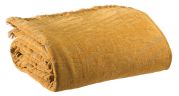 Plaid Inès en coton Bronze 130x170 - Vivaraise