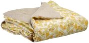 Plaid Kanoa en coton/lin coloris mimosa 135x200 - Vivaraise