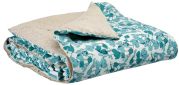 Plaid Kanoa en coton/lin coloris quartz 135x200 - Vivaraise