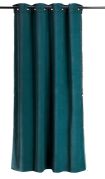 Rideau Fara en coton Paon 135x280 - Vivaraise
