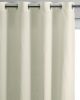 Rideau Zeff lin stonewashed craie 140x280