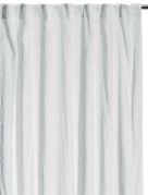 Rideau Zeff stonewashed en lin uni coloris blanc 140x280 - Vivaraise