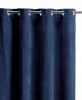 Rideau uni Elise en coton coloris Cobalt 140x280