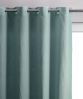 Rideau uni Zeff en lin stonewashed coloris Vert de gris 140x280