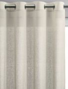 Rideau voile Zeff lin et coton craie 140x280 - Vivaraise