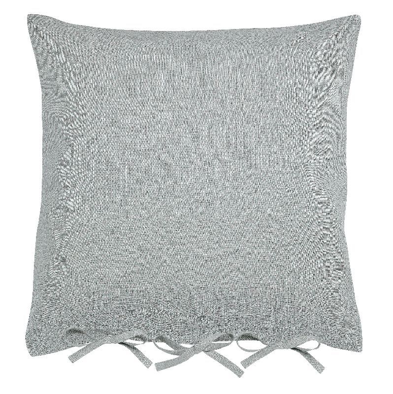 Taie d'oreiller Lin Stonewashed Meltemi tourterelle 65x65 - Vivaraise
