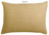 Taie d'oreiller uni Linco en coton/lin coloris Gold 50x75